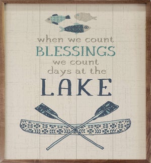 We Count Days At The Lake White By Amylee Weeks
